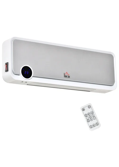 HOMCOM Wall Downflow Heater (56cm x 18.5cm x 12cm) - No Size Image 1