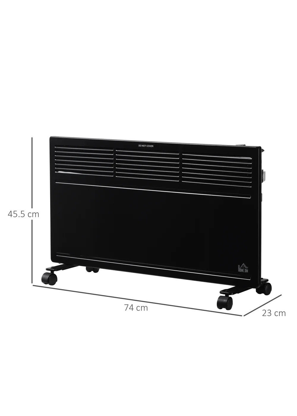 HOMCOM Convector Radiator Heater (45.5cm x 74cm x 23cm) - One Size Image 3