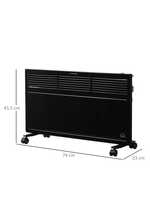 HOMCOM Convector Radiator Heater (45.5cm x 74cm x 23cm) - One Size Image 3