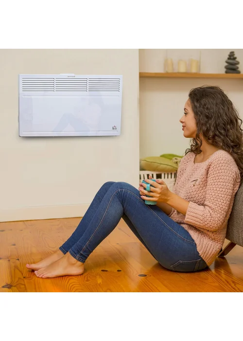 HOMCOM Convector Radiator Heater (45.5cm x 74cm x 23cm) - No Size Image 2