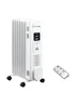 HOMCOM Oil Filled Radiator Space Heater (36.5cm x 24cm x 64cm) - No Size Image 1