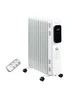 HOMCOM 2500W Oil Filled 11 Fin Portable Radiator (63cm x 50.5cm x 24cm) - One Size Image 1
