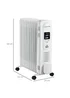 HOMCOM 2500W Oil Filled Portable Radiator Heater (64cm x 53cm x 24cm) - One Size Image 3