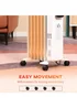 HOMCOM Oil Filled Radiator Heater (34.5cm x 24cm x 63cm) - One Size Image 5