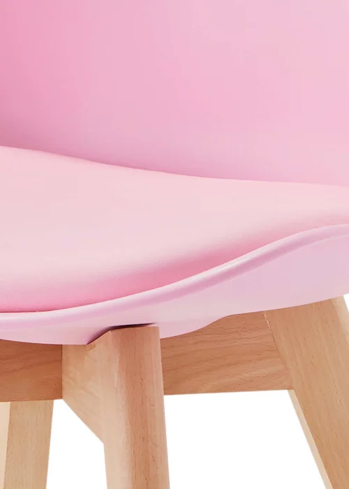 LPD Furniture Set of 2 Louvre Chairs Pink (810x485x555mm) - One Size Image 2