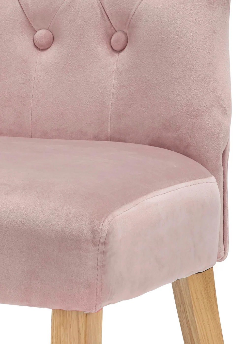 LPD Furniture Set of 2 Naples Dining Chairs Blush Pink (920x630x460mm) - One Size Image 2