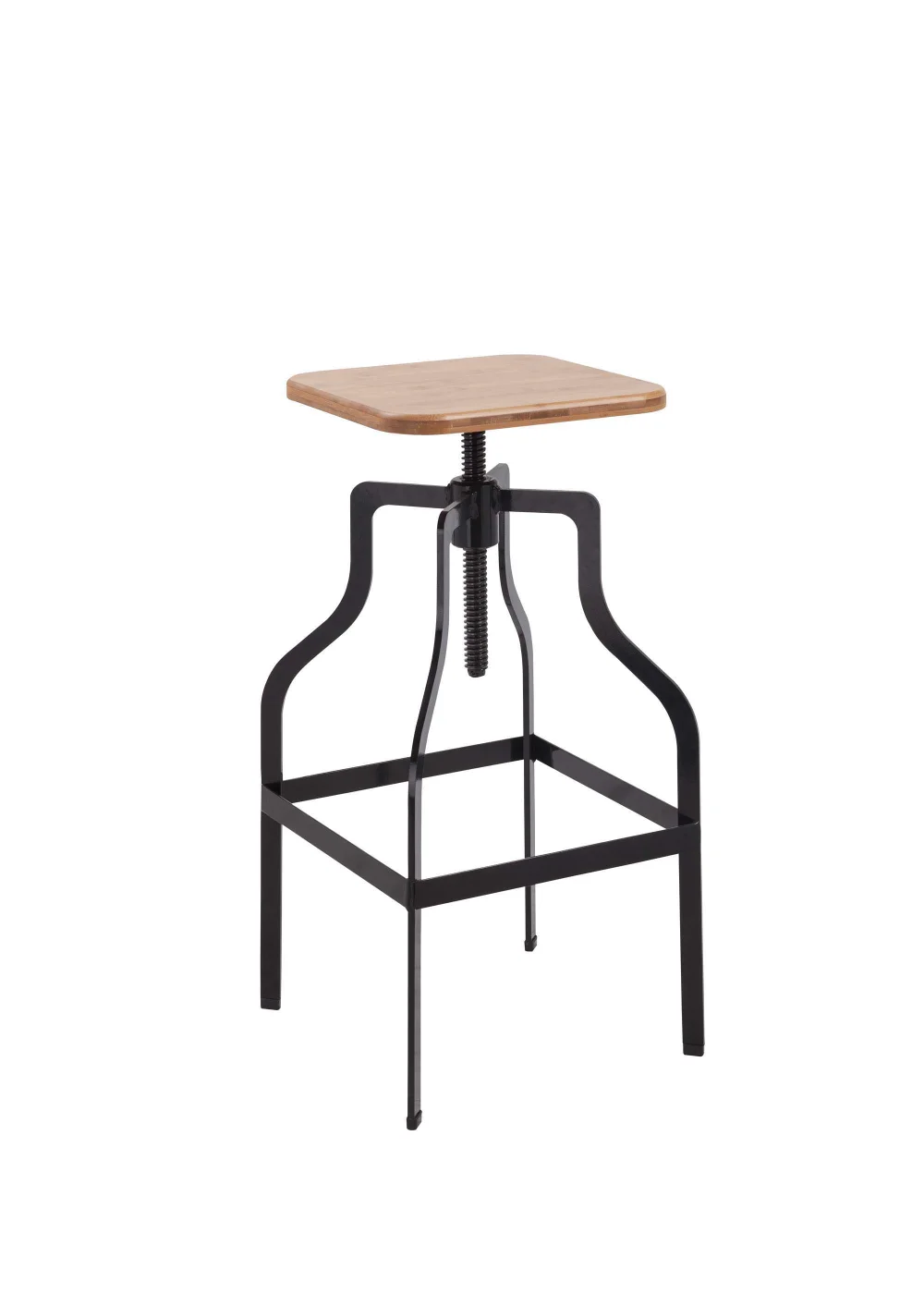 LPD Furniture Shoreditch Bar Stool Black (606x400x410mm) - One Size Image 1