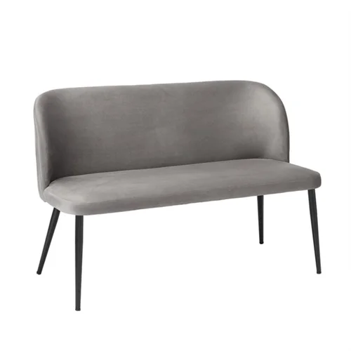 LPD Furniture Zara Dining Bench Grey (810x615x1210mm) - One Size Image 1