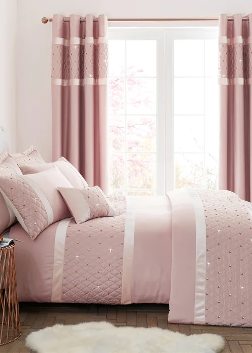 Catherine Lansfield Sequin Cluster Duvet Cover - Double Image 1