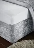 Catherine Lansfield Crushed Velvet Divan Base Wrap - Double Image 1