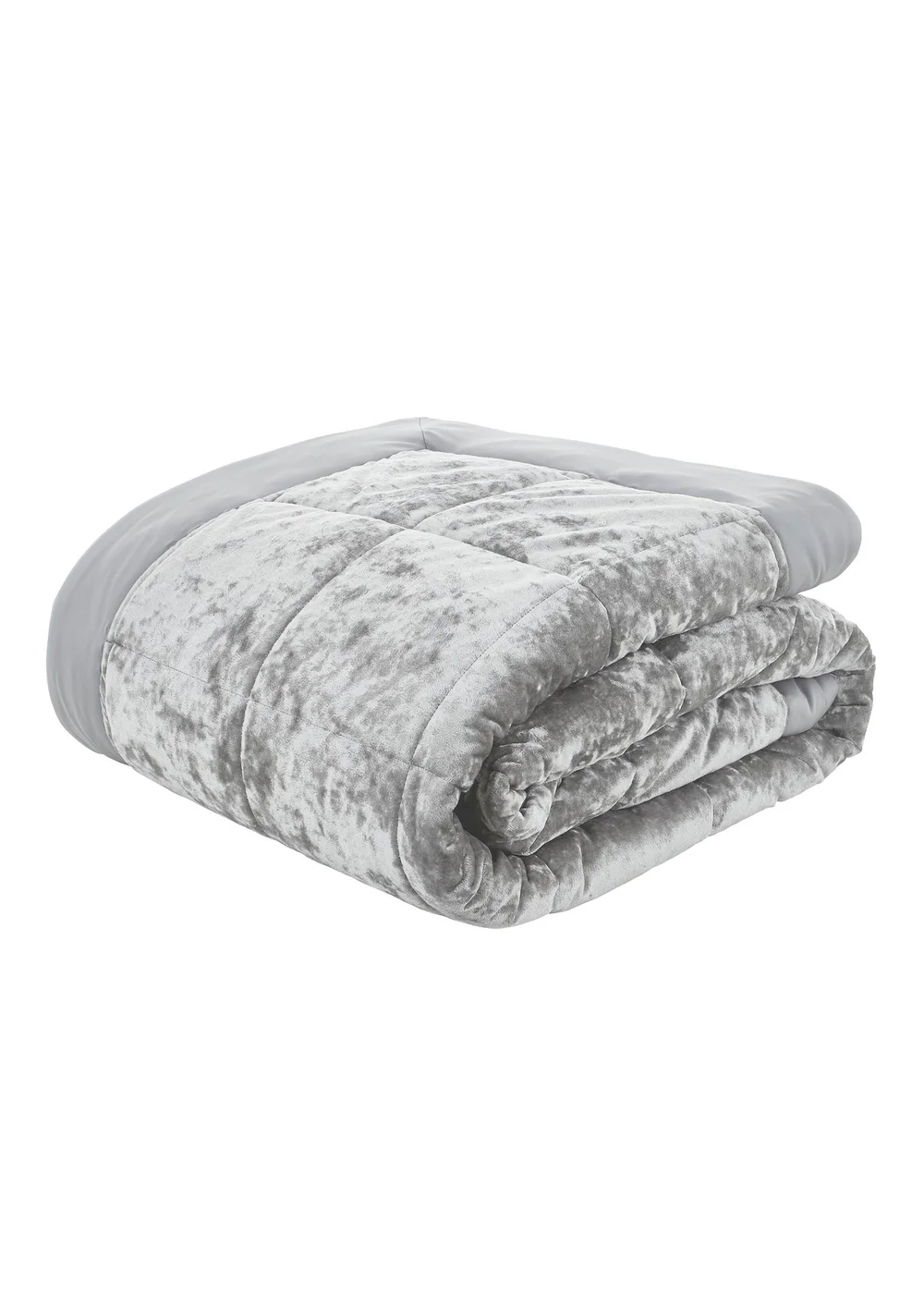 Catherine Lansfield Crushed Velvet Quilted Bedspread (220x220cm) - One Size Image 4