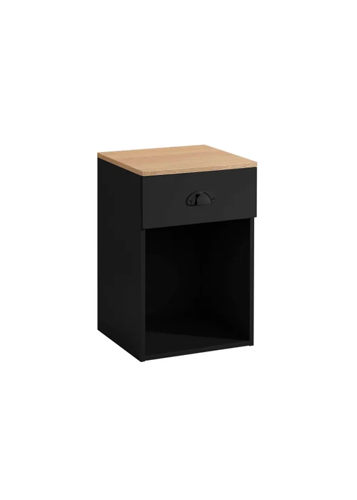 Lloyd Pascal Linwood One Drawer Bedside Table (48cm x 32cm x 31.5cm) - One Size Image 4