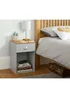 Lloyd Pascal Linwood One Drawer Bedside Table (48cm x 32cm x 31.5cm) - One Size Image 3