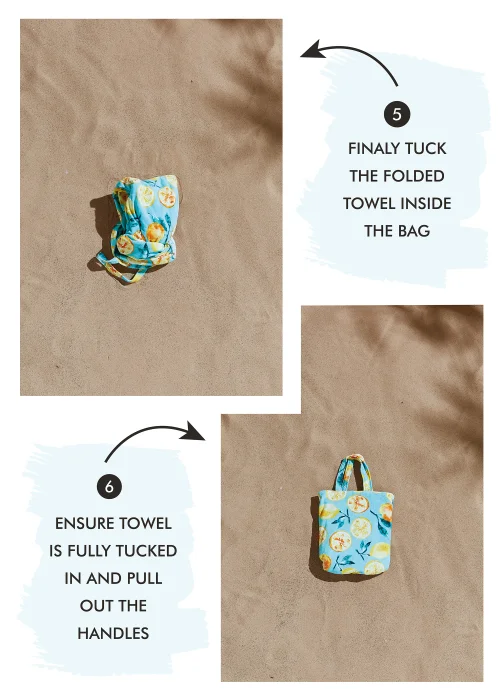 Catherine Lansfield Summer Fruits Cotton Beach Towel in a Bag - 90W x 160D(cm) Image 4