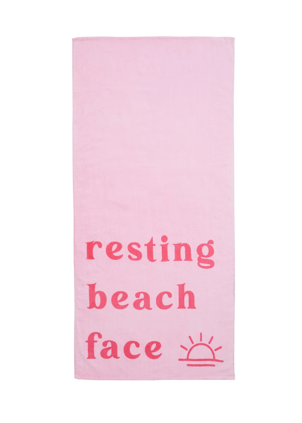 Sassy B Resting Beach Face Cotton Beach Towel - One Size Image 3