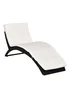 Outsunny Garden Rattan Sun Lounger (156cm x 59cm x 78cm) - One Size Image 2