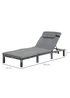 Outsunny Garden Rattan Furniture Recliner Sun Lounger (195cm x 65cm x 22cm) - One Size Image 3