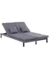 Outsunny 2 Person Rattan Lounger (195cm x 120cm x 28cm) - One Size Image 1
