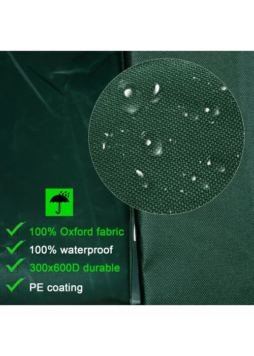 Outsunny 600D Oxford Patio Set Cover Outdoor Garden Rattan Furniture Protection Cover Protector 210 x 140 x 80 cm - 210x140x80cm Image 5