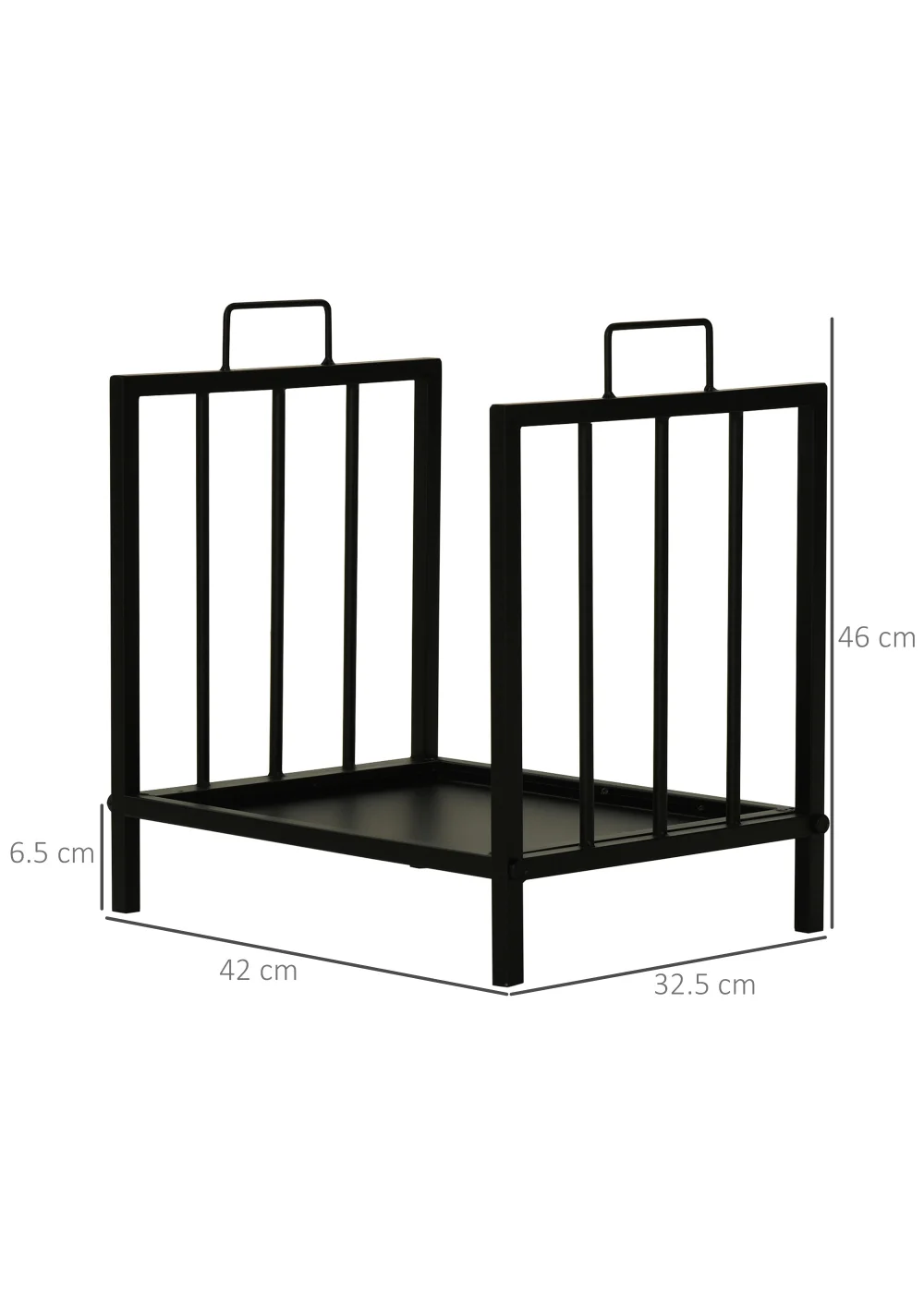Outsunny Metal Firewood Log Holder Firewood Rack - No Size Image 3