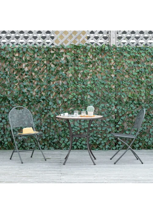 Outsunny 4 Piece 2m x 1m Expanding Trellis Fence - No Size Image 1