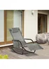 Outsunny Outdoor Garden Rocking Chair, Patio Sun Lounger Rocker Chair with Breathable Mesh Fabric - No Size Image 1