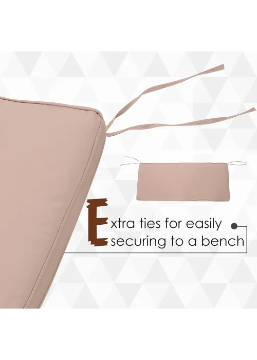Outsunny 2 Seater Bench Swing Cushion (110cm x 46cm x 5cm) - One Size Image 4