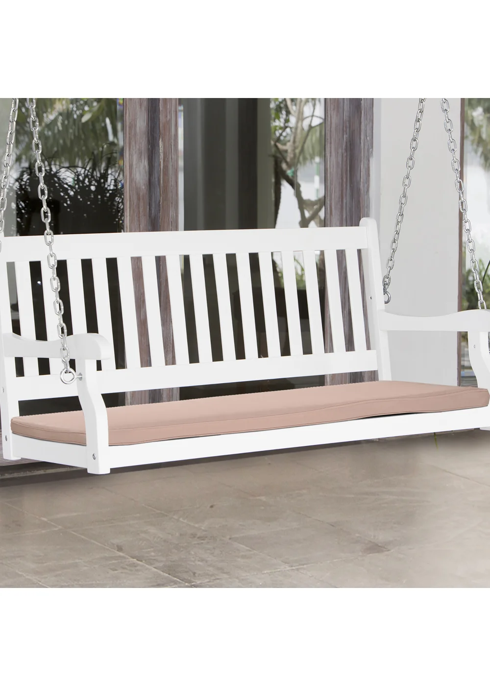 Outsunny 2 Seater Bench Swing Cushion (110cm x 46cm x 5cm) - One Size Image 2
