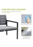 Outsunny 4 PCs Outdoor Conversation Sofa Set - One Size Image 5