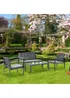 Outsunny 4 PCs Outdoor Conversation Sofa Set - One Size Image 1