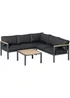 Outsunny 5 Seater L Shape Garden Furniture Corner Sofa Set - One Size Image 1