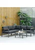 Outsunny 5 Seater L Shape Garden Furniture Corner Sofa Set - One Size Image 2
