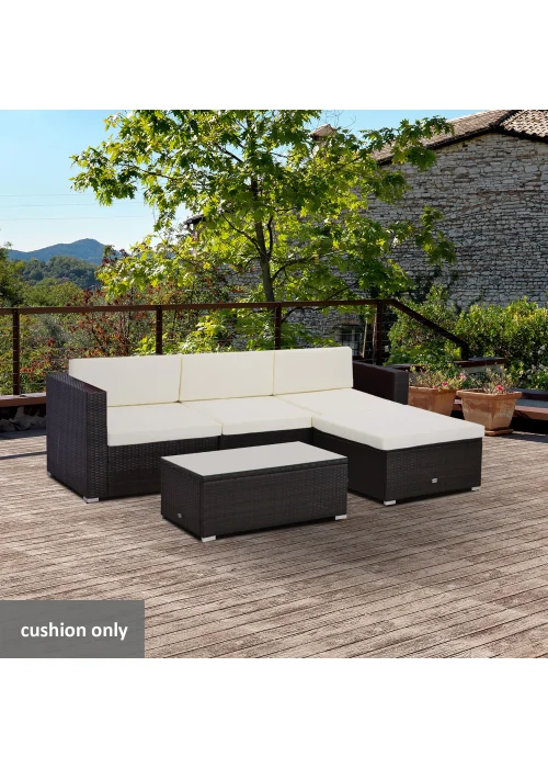 Outsunny 7 Piece Cushion Pad Set - No Size Image 1