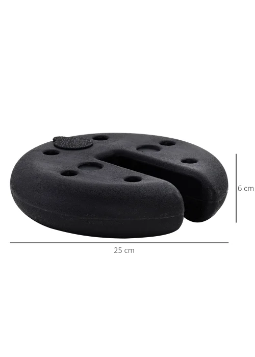 Outsunny 4 PCs Sand Fillable Weights Set for Gazebo Tent - No Size Image 3