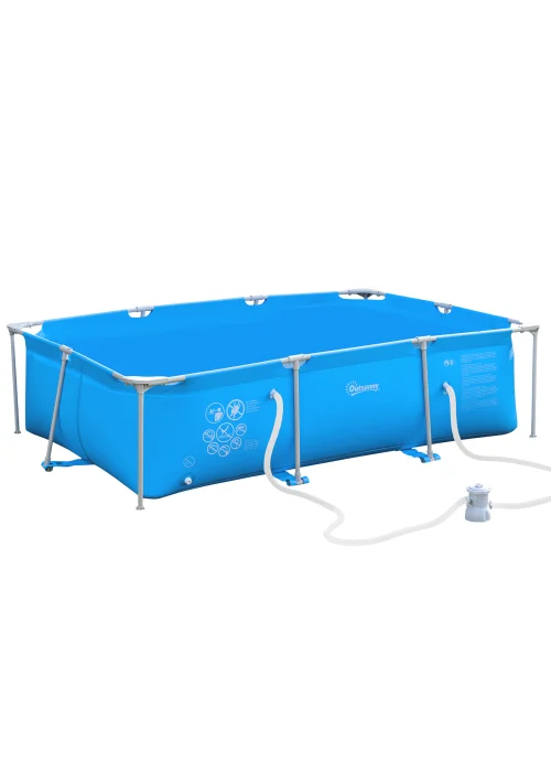 Outsunny Steel Frame Pool with Filter Pump Ground Swimming Pool - No Size Image 2