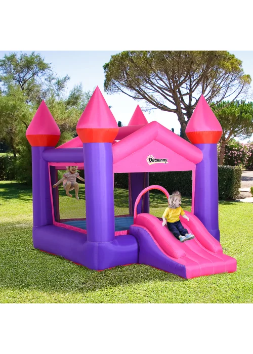 Outsunny Inflatable House Bouncy Castle (255cm x 330cm x 220cm) - One Size Image 2