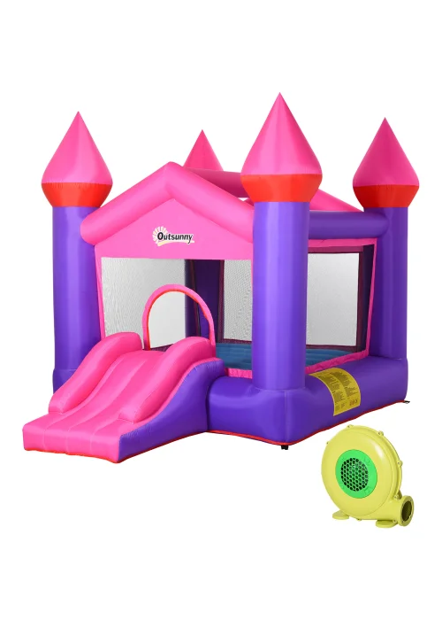 Outsunny Inflatable House Bouncy Castle (255cm x 330cm x 220cm) - One Size Image 1
