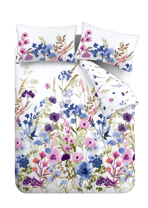 Catherine Lansfield Countryside Floral Reversible Duvet Cover Set White - Single Image 5