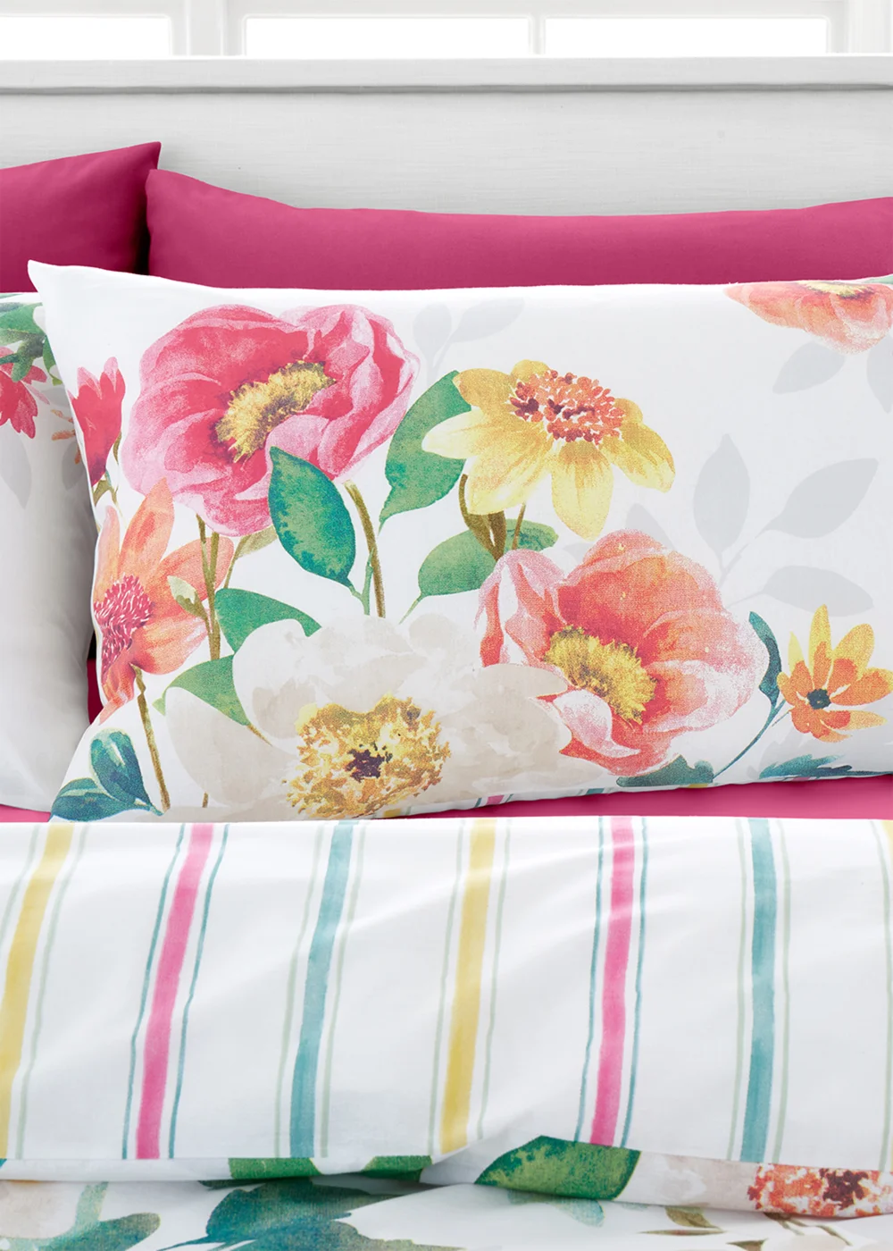 Catherine Lansfield Fresh Floral Duvet Cover - Single Image 2