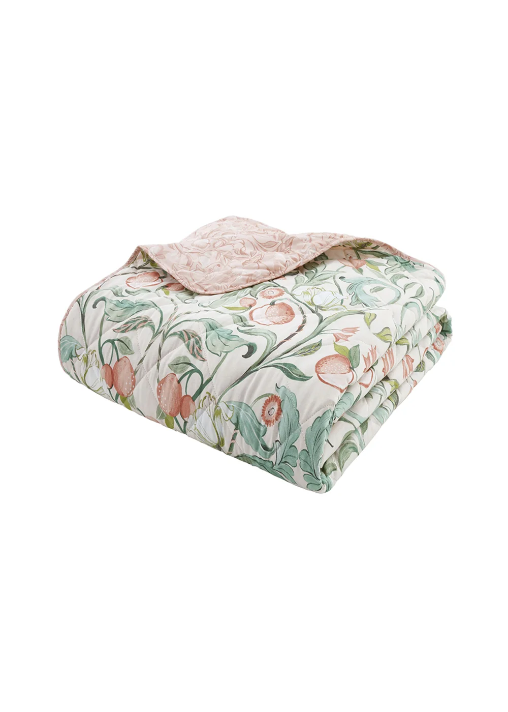 Catherine Lansfield Clarence Floral Quilted Bedspread (220x230cm) - One Size Image 3