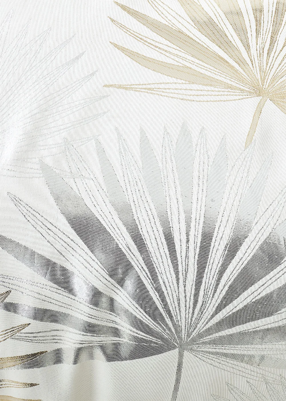 Catherine Lansfield Luxe Palm Jacquard Duvet Cover - Double Image 4