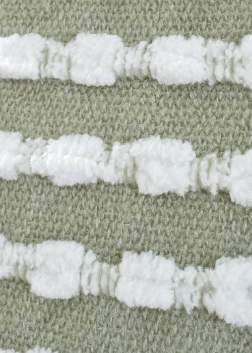 Catherine Lansfield Stab Stitch 43x43cm Cushion Sage Green - 43W X 43D Image 4