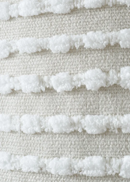 Catherine Lansfield Stab Stitch 43x43cm Cushion Natural - 43W X 43D Image 3