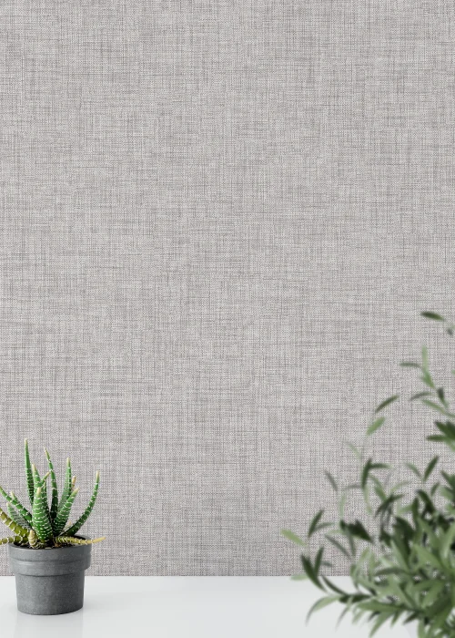 Muriva Cambric Texture Wallpaper - One Size Image 2