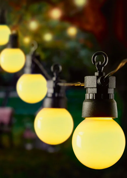 Premier Decorations 20 LED Warm White Battery Operated Party Lights (5.7m) - No Size Image 1