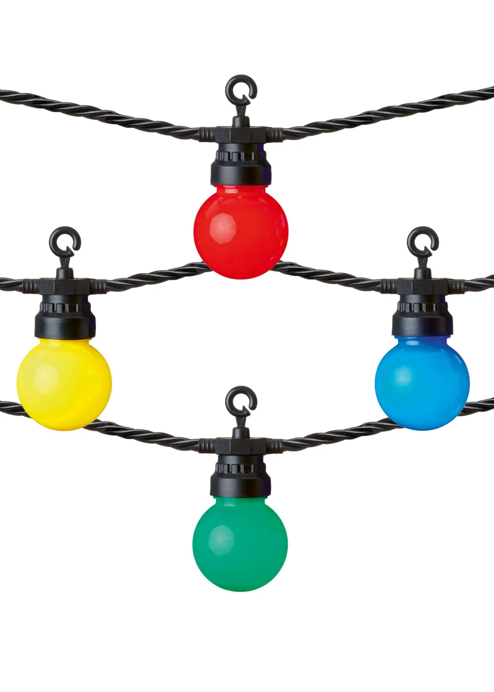 Premier Decorations 20 LED Multi Coloured Battery Operated Party Lights (5.7m) - One Size Image 1