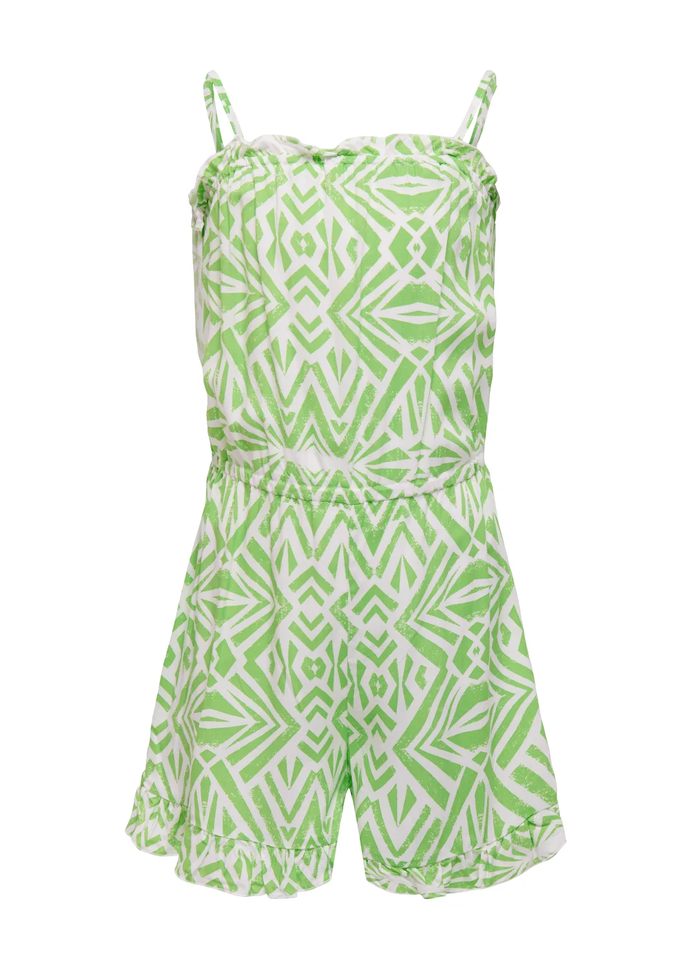 ONLY Kids Green Print Playsuit (6-14yrs) - 9 Yrs Image 1