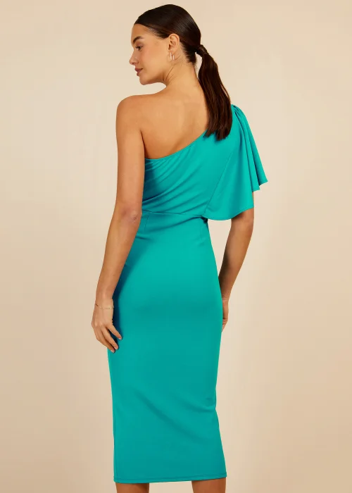 Little Mistress Green Asymmetric Midi Dress - 10 Image 2