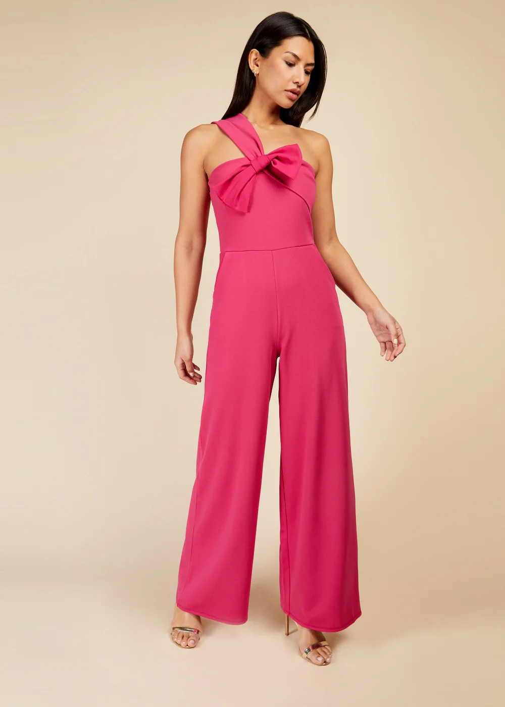 Little Mistress Pink Bow Jumpsuit - 8 Image 1