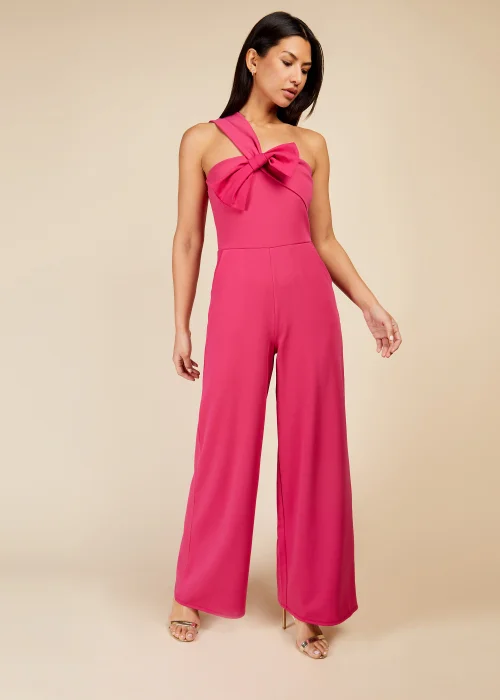 Little Mistress Pink Bow Jumpsuit - 8 Image 1
